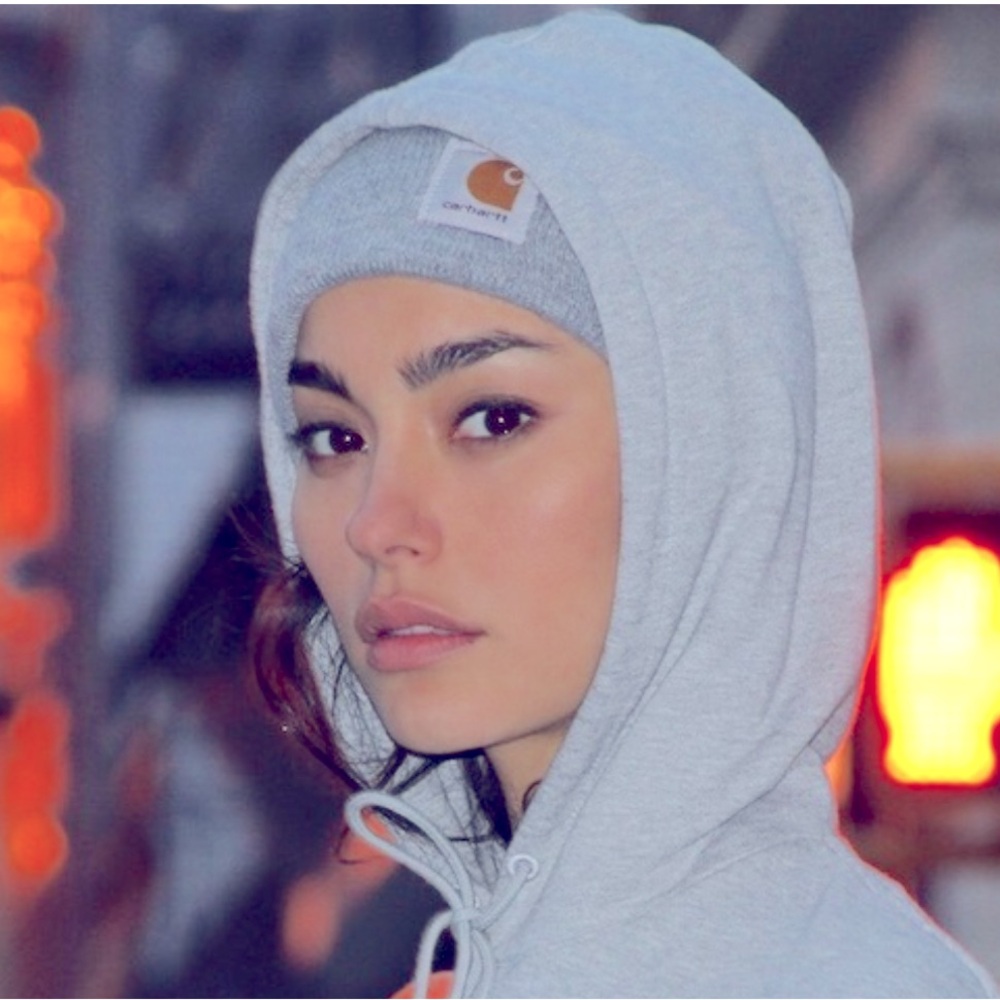 Carhartt Knit Grey Ski Beanie Hat